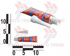 Фото Герметик прокладок красный ABRO 343°С высокотемпературный 32 г.(маленький)