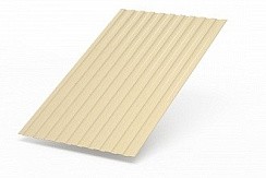 Фото Профнастил С-8 слоновая кость (RAL1014) 1200х2000х0,35мм (2,4 кв.м.)