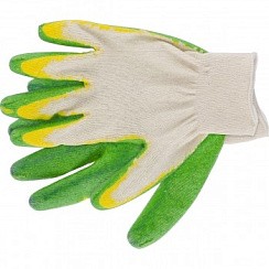 фото Перчатки х/б с двойной латексной обливкой
