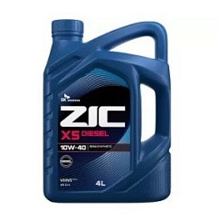 Фото Масло ZIC X5 Diesel 10W40 CI-4/SL   4л. диз. п/с.