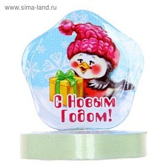 фото Полотенце прессованное "Collorista" С Новым годом! 28х28 см, хлопок 1069957