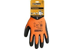 Фото Перчатки "Утепленные", "СИБИРЬ"акрил, вспененное латексное покрытие, в и/у, 10(XL), Fiberon