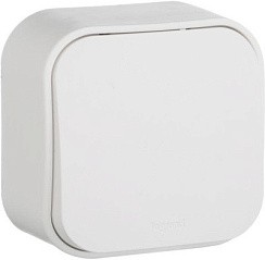 Фото Выключатель 1-кл. ОП Quteo 10А IP20 10AX бел. Leg 782200
