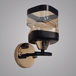 фото Бра 7464/1 FG+BK золото/черный 1х40W E27 d160 h180, XLD21