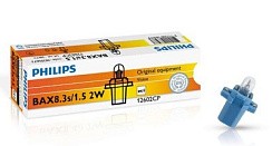 Фото Автолампа BAX 12V 2W B8,3s/1,5 Philips панельная