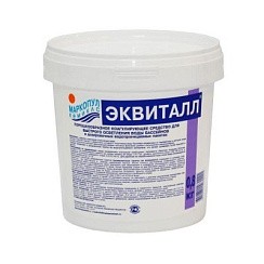 Фото ЭКВИТАЛЛ, гранулы, коагулянт ударного действия, 0,8 кг. Маркопул, 1/12.