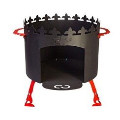Фото Печь для казана "Ронда" d40см (Ножки и ручки съемные)