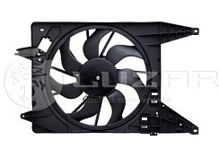 Фото Вентилятор охлаждения двиг.элект.ЛАДА ЛАРГУС с кожухом под конд. «LUZAR»