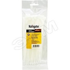 Фото Хомут 2.5х100 нейлон бел. (уп.100шт) 71030