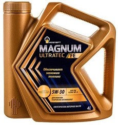 Фото Масло Роснефть Magnum Ultratec FE 5W30 GF-5 SN 4л. син.