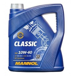 Фото Масло MANNOL Classic 7501 10W40 A3/B4 SN/CH-4   5л. п/с.