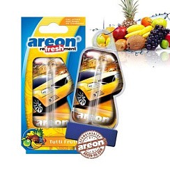 Фото Ароматизатор на зеркало AREON LIQUID классика Tutti Frutti/Тутти Фрутти (гелевый)