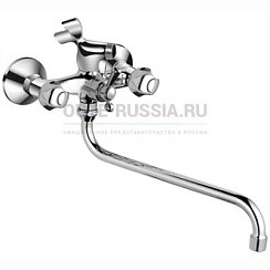 Фото .Смеситель д/ванны двуручковый T6423C, Хром, Oute РАСПРОДАЖА