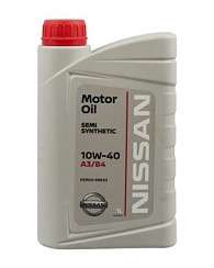 Фото Масло NISSAN Motor Oil 10W40 A3/B4 SN/CF   1л. п/с. (пластик)