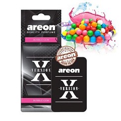 Фото Ароматизатор на зеркало AREON X VERSION черный Bubble Gum (Бабл Гам) картон