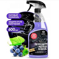 Фото Полироль панели 0,6л. (триггер-спрей) GRASS 110394 Polyrole Matte Виноград матовый блеск
