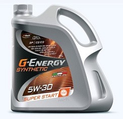 Фото Масло G-Energy Synthetic Super Start 5W30 4л син. SP, C2/C3