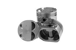 Фото (LECAR017052002) Поршни ЛАДА ЛАРГУС 79,5 (Е) с пальцами (не гнет клап.) LECAR «АВТОВАЗ» дв.К4М 16кл.