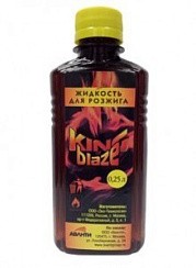Фото Жидкость д/розжига 0,25л King of Blaze (углеводород)