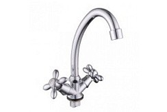 Фото Смеситель д/кухни двуручковый R5713F хром 2шт/кор Rainsberg