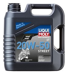 Фото Масло 4Т LIQUI MOLY Motorbike Street 20W50 SN   4л. мин.↑1696