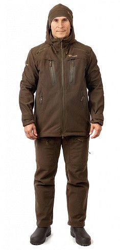 Фото Костюм  «Вольф» ( Hunt-Shell, коричневый) PRIDE (р-р 48-50 рост 182-188)