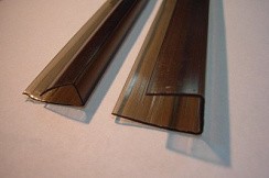 Фото Профиль торцевой 2100х4 коричневый бронза янтарь