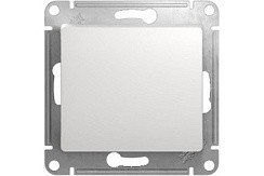 Фото Переключатель 1-кл. проходной в рамку белый (сх.6) GLOSSA