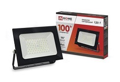 Фото Прожектор светодиодный 100Вт, 6500К, 9000Лм, IP65, IN HOME