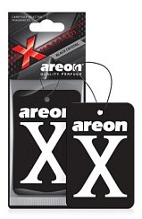 Фото Ароматизатор на зеркало AREON X VERSION limited черный Black Crystal (Черный Кристалл) картон