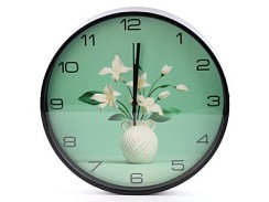 фото Часы настенные 30 см, пластик, арт. WJ111910
