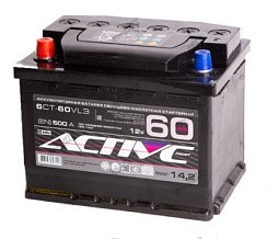 Фото АКБ 60а/ч о/п 500A Active Frost (L=242; b=175; h=190)