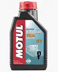 Фото Масло 4Т MOTUL OUTBOARD TECH 4T 10W40 SJ   1л. п/с