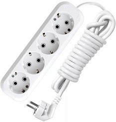 Фото Удлинитель 4х5м с/з 16А АВС-пластик E-304 UNIVersal