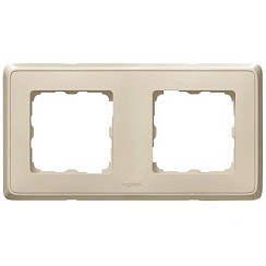 Фото Рамка 2-м сл. кость, CARIVA Leg 773752