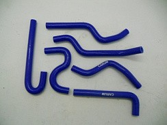 Фото Патрубок печки 3310 Валдай дв.Cummins 3,8 (к-т 6 шт) шланги отопителя синий силикон